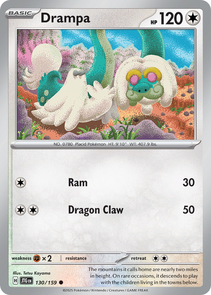 Drampa Journey Together #130 Pokemon Near Mint