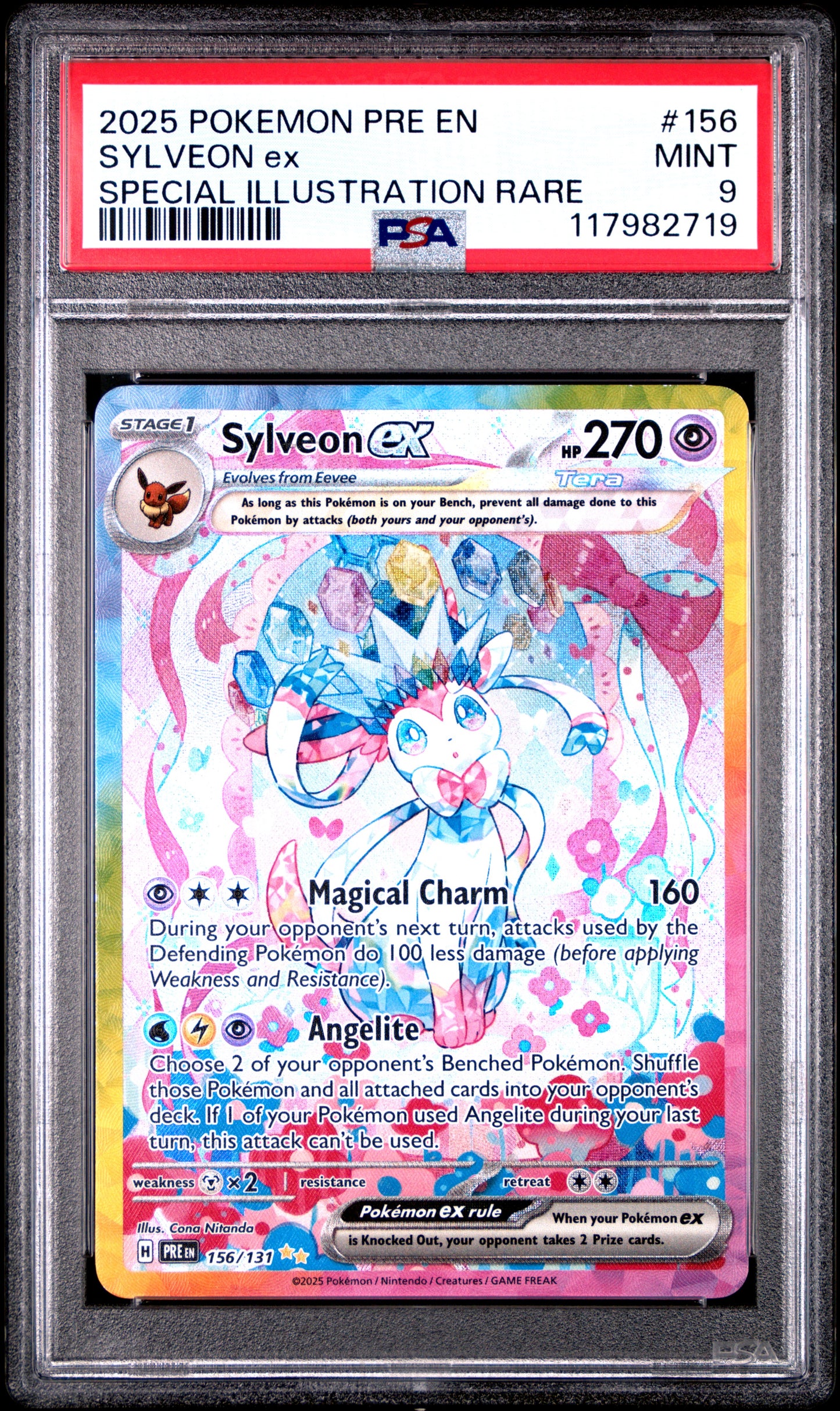 2025 Pokemon Pre En SYLVEON ex SIR PSA 9
