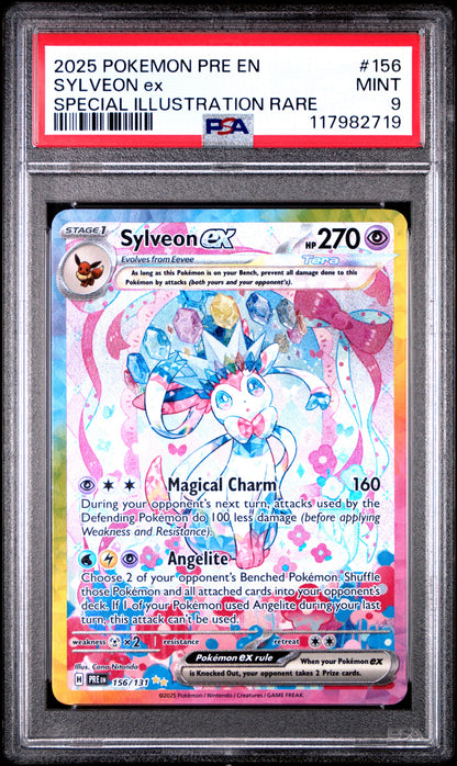 2025 Pokemon Pre En SYLVEON ex SIR PSA 9