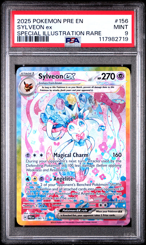 2025 Pokemon Pre En SYLVEON ex SIR PSA 9