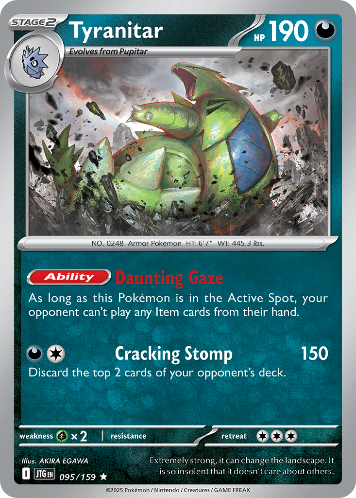 Tyranitar Journey Together #95 Pokemon Near Mint