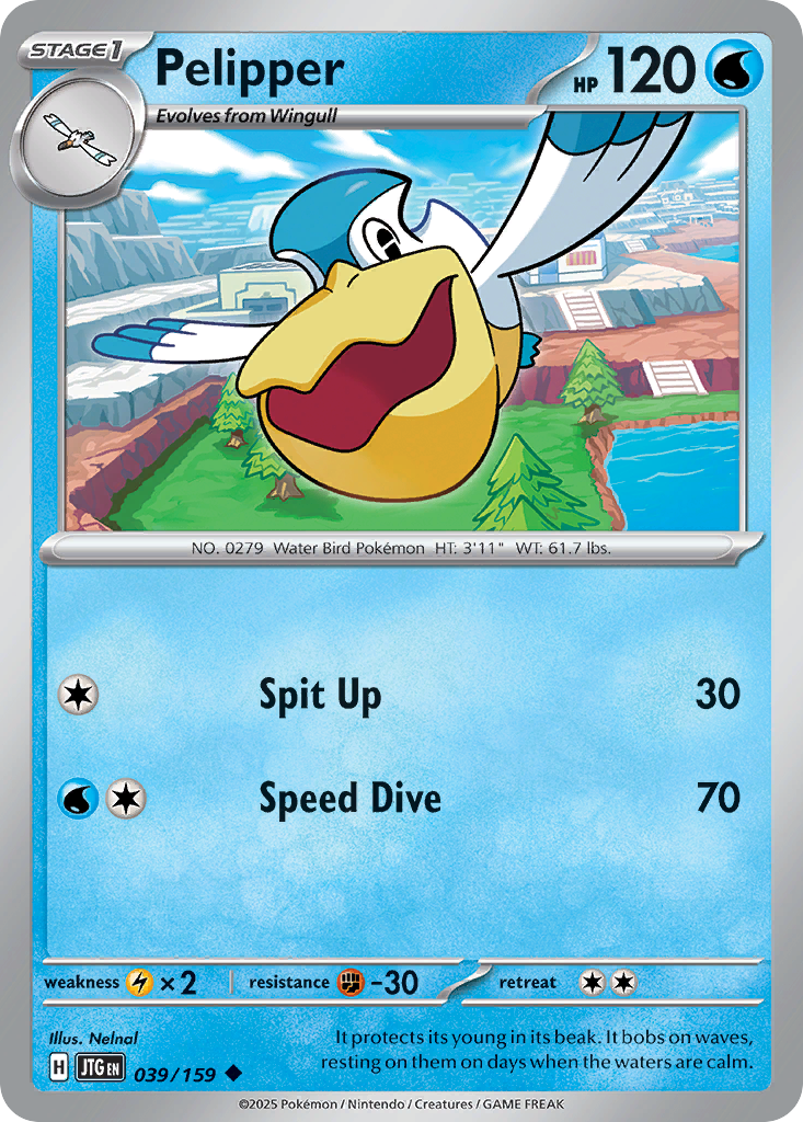 Pelipper Journey Together #39 Pokemon Near Mint