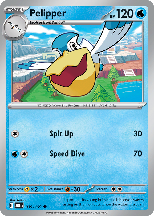 Pelipper Journey Together #39 Pokemon Near Mint